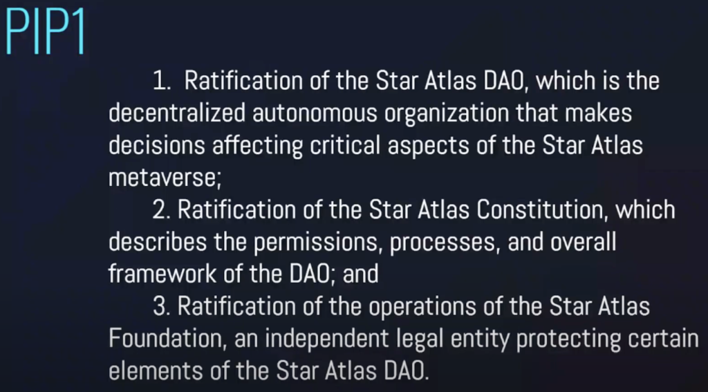 PIP 1 - Summary