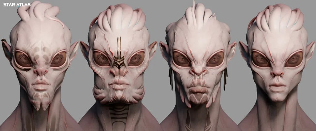 Star Atlas - The Mierese - Character design by João Lira 