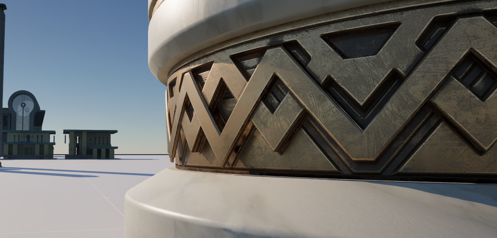 Star Atlas - ONI CSS - Trimming on the statue’s pedestal