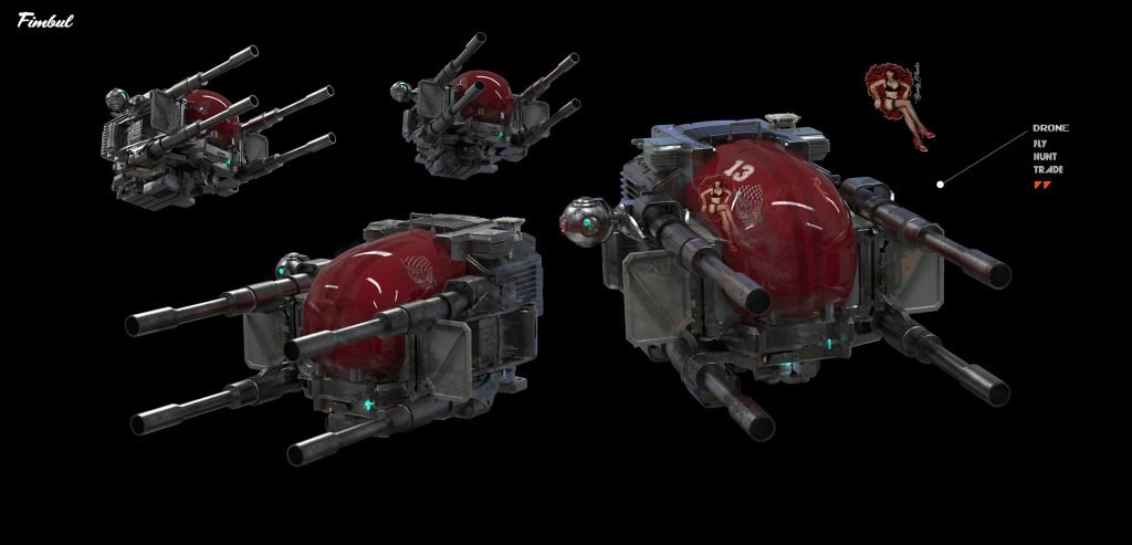 Star Atlas - Fimbul Naga Drone (Concept Art) [by Gary Sanchez]