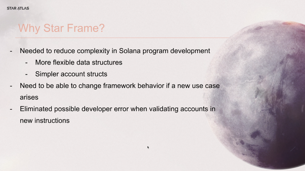 Star Frame - Town Hall Presentation slide