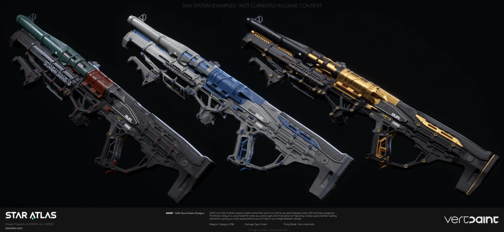 Star Atlas - GAN Guns Kinetic Shotgun - by Vertpaint Studios [Concept Art]
