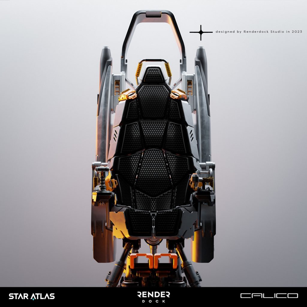 Star Atlas - Calico Adjustable Crew Seat [by RenderDock Studios]