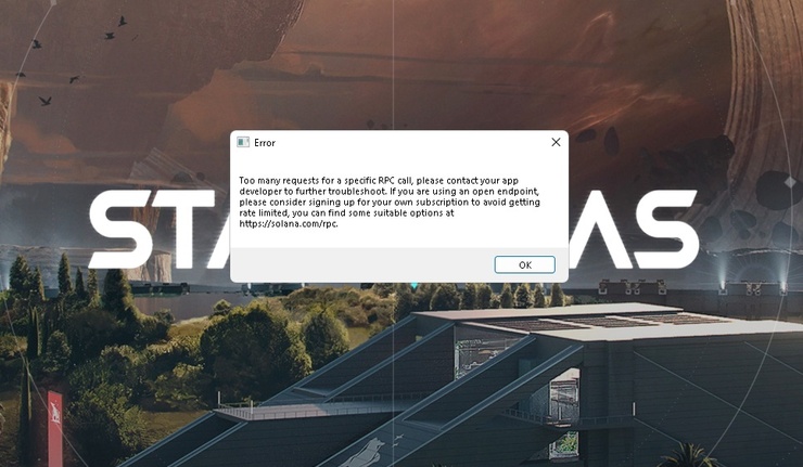 The RPC error