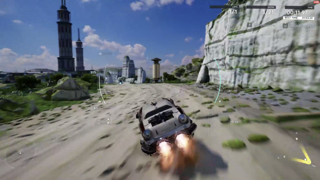 Star Atlas - Exinade Racing Map (screenshot of video)