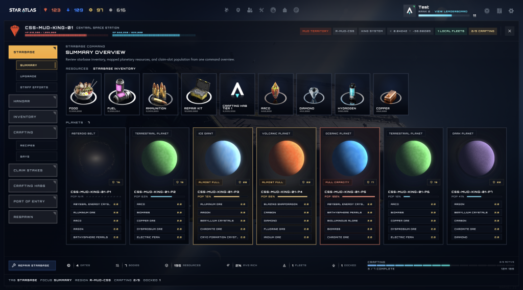 Star Atlas - SAGE C4 - UI Sneak Peek [shared during the Atlas Brew]