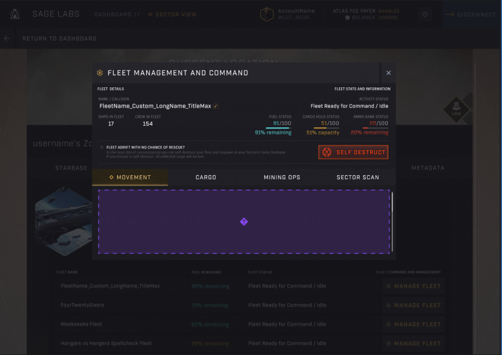 SAGE Labs - Fleet Management Interface