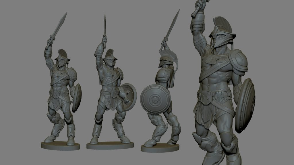 Star Atlas - Paizul’s Arena - Statue model in different orientations