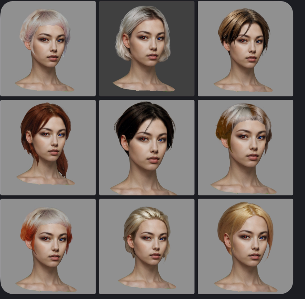 New Human (Female) Hairdos