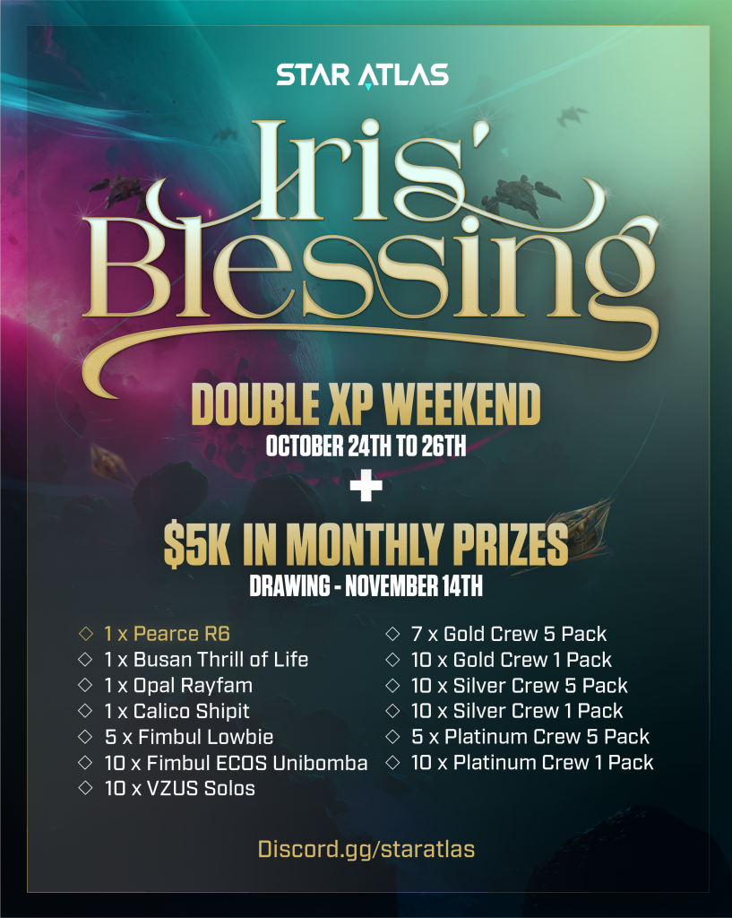 Star Atlas - Iris’ Blessing - Prizes November 14th Raffle