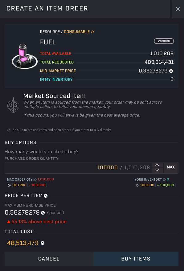 SAGE - Local Marketplace - Local Order Activity [Buy Quick Action]