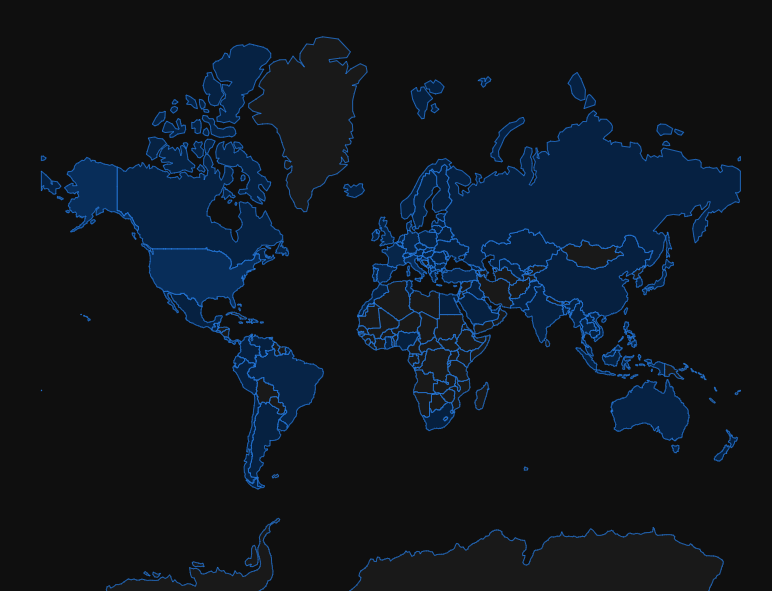 Star Atlas - Holosim S1C2 - Geographic Distribution of Players [Source]